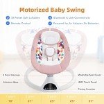 Electric Baby Swing with Bluetooth & Music - Pink