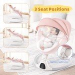 Jaoul Portable Electric Baby Swing with Bluetooth