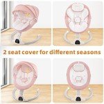 Jaoul Portable Electric Baby Swing with Bluetooth