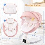 Jaoul Portable Electric Baby Swing with Bluetooth