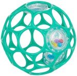 Bright Starts Teal Oball Easy-Grasp Rattle Toy