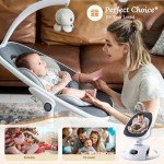 VaVaSoo Electric Baby Swing with Remote Control