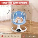 Portable Electric Baby Swing with Remote Control