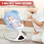 Portable Electric Baby Swing with Remote Control