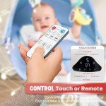 Portable Electric Baby Swing with Remote Control