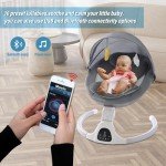 Portable Baby Swing with Music and Remote Control