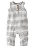 Little Planet Organic Cotton Baby Jumpsuit - Grey Stripes