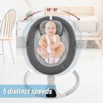 Portable Baby Swing with Music and Remote Control