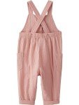 Organic Cotton Gauze Baby Jumpsuit - Dusty Rose