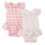 Organic Cotton Baby Romper and Dress Set