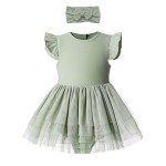 Organic Cotton Baby Girls Tutu Dress Set