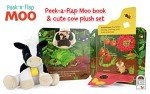 Moo Peek-a-Flap Gift Set: Book and Plush Toy