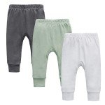 O2 BABY Organic Cotton Unisex Jogger Pants - 3-Pack