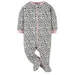 Gerber Baby Girls 4-Pack Leopard Footie Pajamas