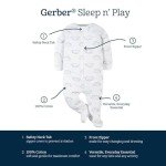 Gerber Baby Girls 4-Pack Leopard Footie Pajamas