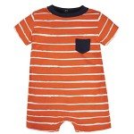 Gerber Baby Boys' 2-Pack Rompers - Blue Whale