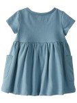 Carter's Girls' Organic Cotton Dress, Blue Creek