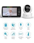 iFamily Baby Monitor with 5" Screen and 30Hrs Battery