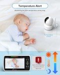 iFamily Baby Monitor with 5" Screen and 30Hrs Battery