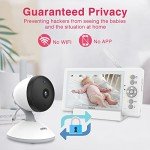 JouSecu 5-Inch Video Baby Monitor with 2 Cameras