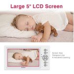 JouSecu 5-Inch Video Baby Monitor with 2 Cameras