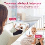 JouSecu 5-Inch Video Baby Monitor with 2 Cameras