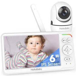 HelloBaby Video Baby Monitor with 6" IPS Screen