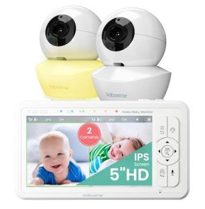 Babysense 5" Split-Screen Video Baby Monitor