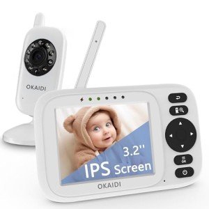 OKAIDI Baby Monitor with Camera and Night Vision