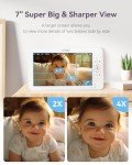 Comfyer 7" HD Baby Monitor with Camera & Audio