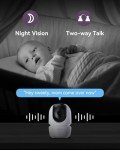 Comfyer 7" HD Baby Monitor with Camera & Audio