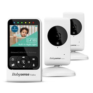 Babysense Video Baby Monitor with Two Cameras