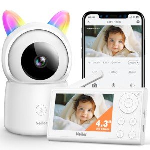 4.3" Video Baby Monitor with 1080P Camera
