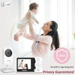 VTimes Baby Monitor with Camera and Audio Alerts