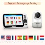 Blemil 5" Video Baby Monitor with Long Battery