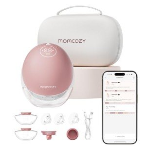 Momcozy Hands-Free Wearable Breast Pump - Cozy Red
