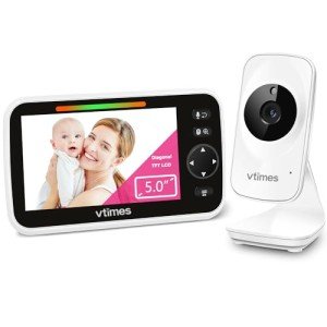 VTimes 5" Video Baby Monitor with Audio & Night Vision
