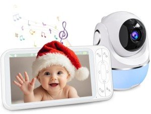 Buradin 1080P Baby Monitor with 5" Screen