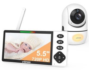 VTimes 720P HD Video Baby Monitor with Audio