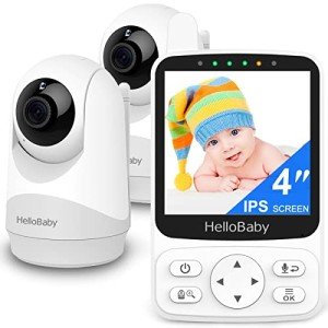 HelloBaby Baby Monitor with Dual Cameras and Night Vision