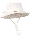 Cotton Baby Sun Hat for Toddlers - White