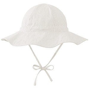 Beige Infant Sun Hat with Wide Brim UPF 50+