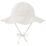 Beige Infant Sun Hat with Wide Brim UPF 50+