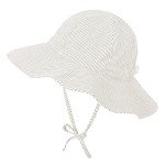 Beige Infant Sun Hat with Wide Brim UPF 50+