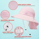 2-Pack Kids Adjustable Sun Hats UPF 50+