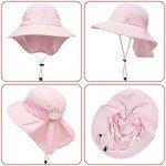 2-Pack Kids Adjustable Sun Hats UPF 50+