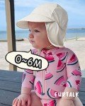 Adjustable UPF 50+ Baby Sun Hat with Neck Flap