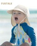 Adjustable UPF 50+ Baby Sun Hat with Neck Flap