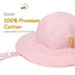 Pink Baby Girl Sun Hat with UPF 50+ Protection