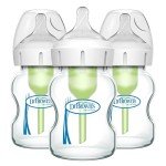 Dr. Brown's Wide-Neck Glass Baby Bottles 3-Pack